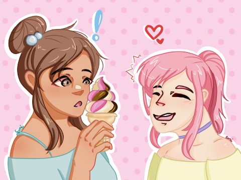 ☀︎ Ice Cream Date ☼ ✈︎art trade w/@-LandoWeegee