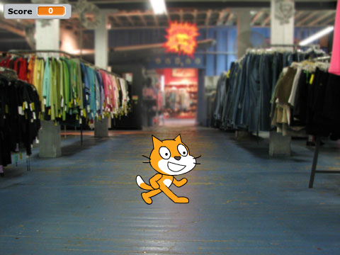 Cat in the mall
