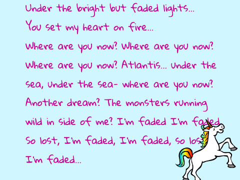 Faded Lyrics 
