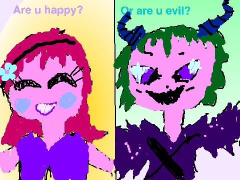 The happy vs evil pagent