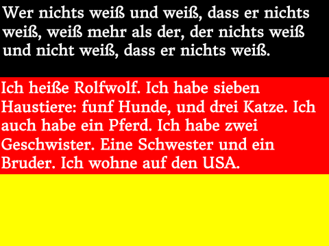 Meine Deutsch auspräche