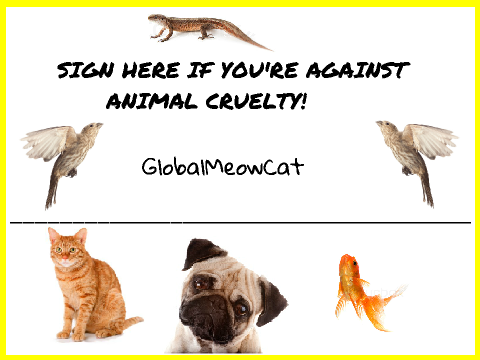 Sign Here If You're Against Animal Cruelty remix
