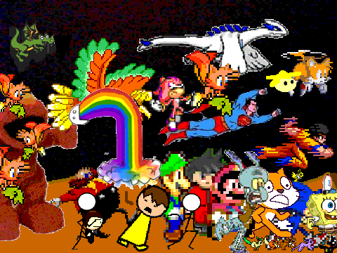 Add yourself running from elmo! This one's mine