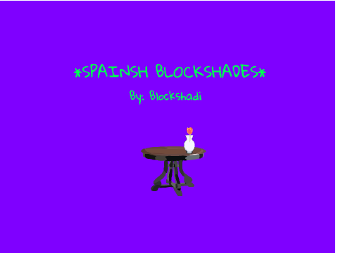 Learning Spanish with Blockshades!