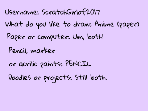 Art Camp 20th of June Signup Sheet  - ScratchGirlf2017