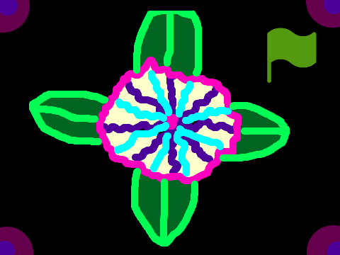 how to draw a flower animation