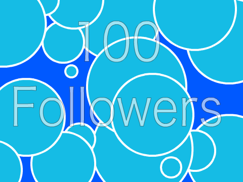 100 Followers! Thanks!