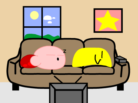 Add Yourself Sleeping With Kirby While TV Is On remix