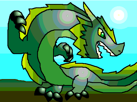 Dragon colouring contest