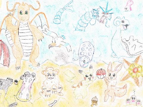 Summer Pokemon drawing contest remix by Wildreamer