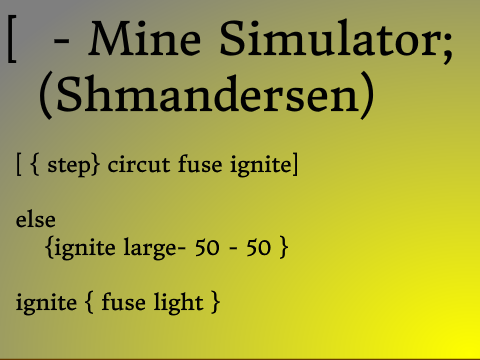 A Mine Simulation 