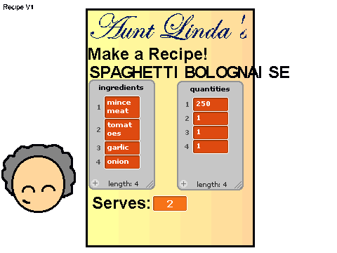 Aunt Linda's Recipe V1.1