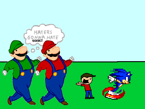 ADD YOURSELF CHASING SONIC!!!