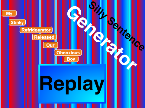 Silly Sentence Generator