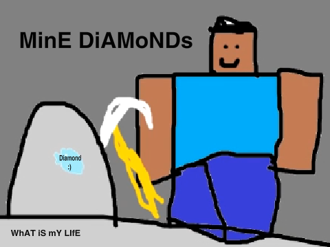 MINE DIAMONDS (MineCraftAwesomeParodys)