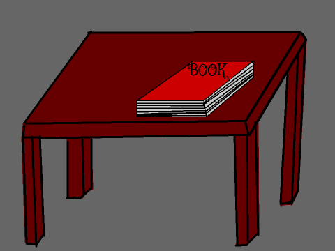 BOOK ON TABLE