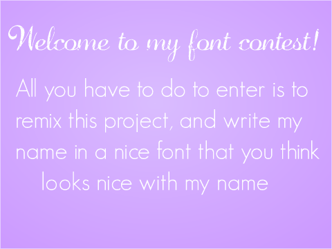 Font Contest  remix