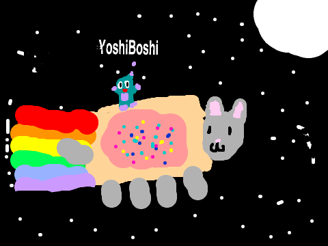 Add your Fan Character To Ride With Nyan Cat!!!!