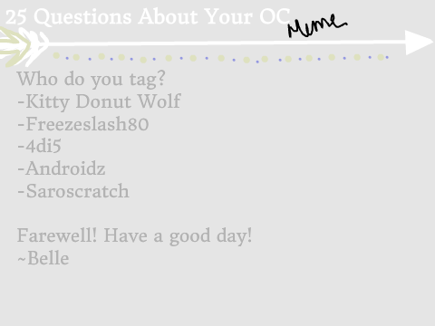25 Questions About Your OC meme/tag remix