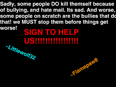 Sign to stop hate mail and bullying! remix