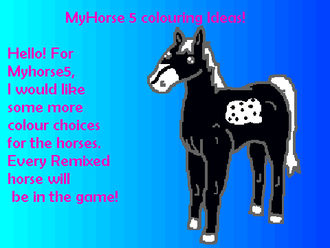 MyHorse 5 Colouring Ideas!