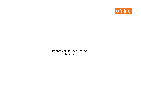 Improved On/offline sensor