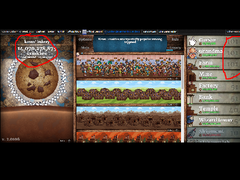 Я в Cookie clicker