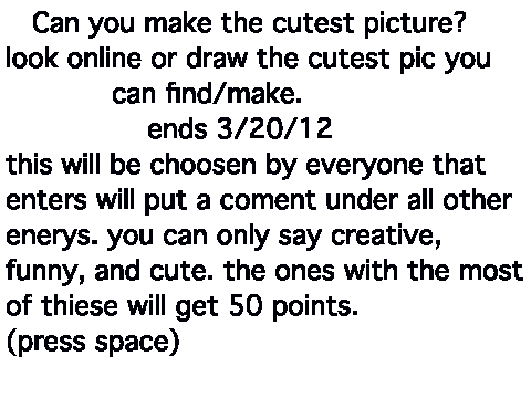 cutest pic. contest