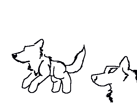 animation tests for Legend of the White Wolf Demon