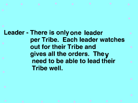 Tribe Roles
