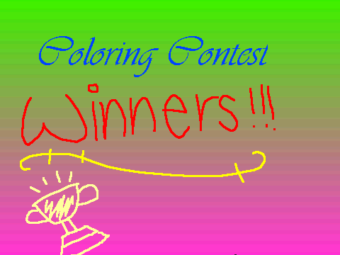 Coloring Contest WINNERS