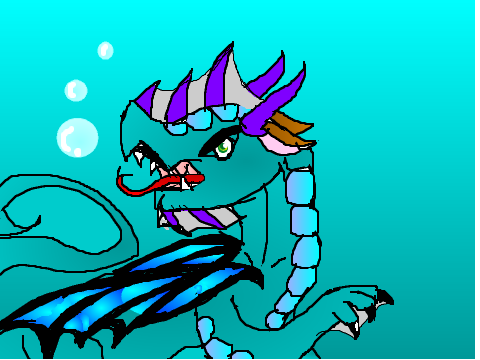 Water Dragon Drawing 