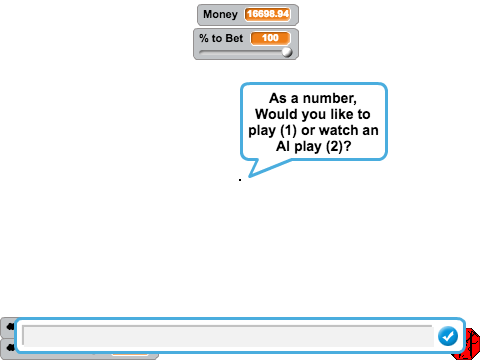 Higher or Lower-playing AI