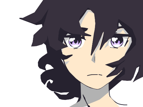 Keith animation with blowing hair