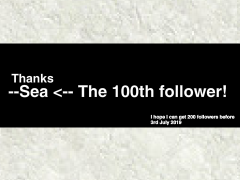 100 Followers!!! Thanks!
