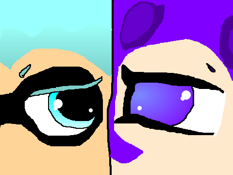 Inkling vs octoling Art #4