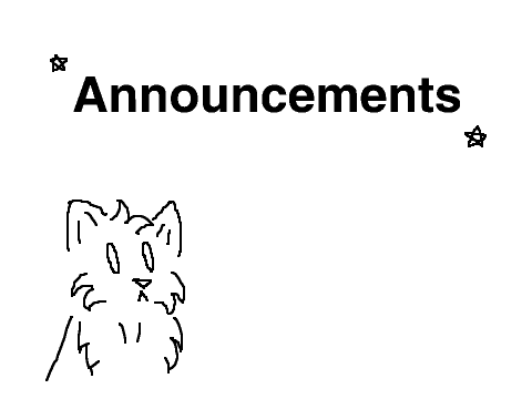 Announcements 