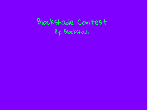 Blockshade Contest