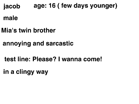 Voice acting parts for show "The brother problme"