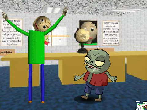 Plants play of baldi zombie