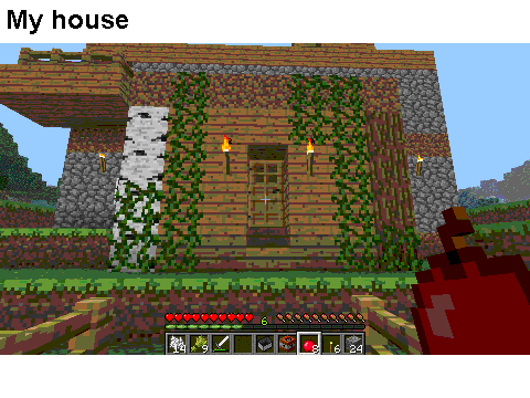 My house on Minecraft