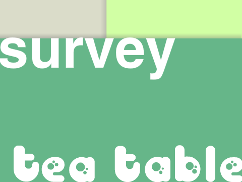 Tea Table Check In - Midway Milestone Survey! remix