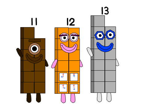 Numberblocks 11-13