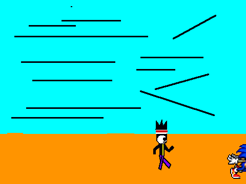 me racing with sonic while chatting.