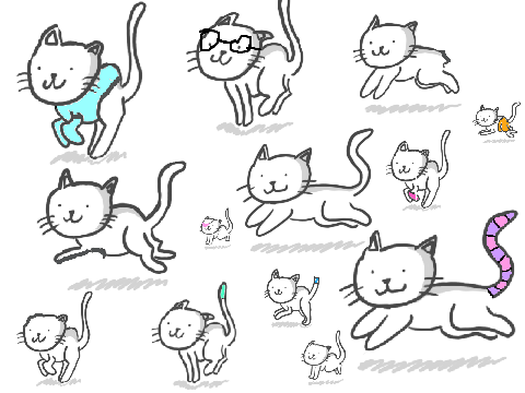 Cats on the run