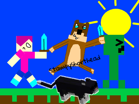 Add Yourself Chasing a Creeper! remix