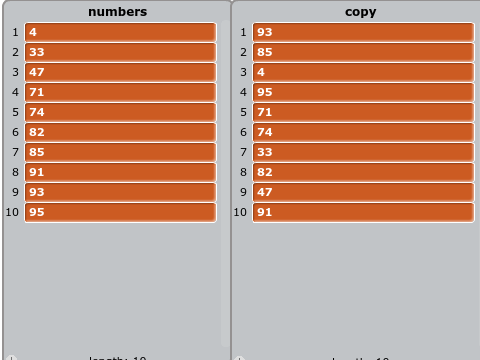 Random Number Sorter