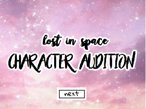 Lost in Space - Character Sign-up ! I Frost I