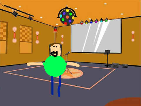 make the guy fall down!