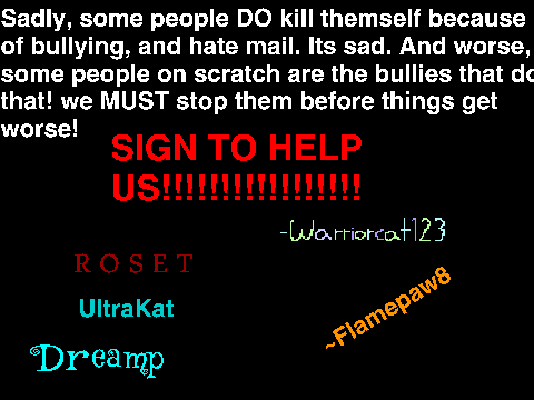 Sign to stop hate mail and bullying! remix remix remix remix remix